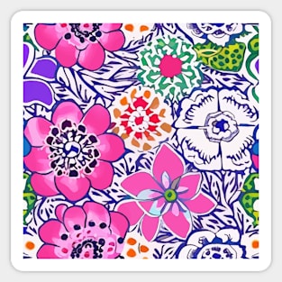 Large scale abstract florals and Moroccan tiles Sticker